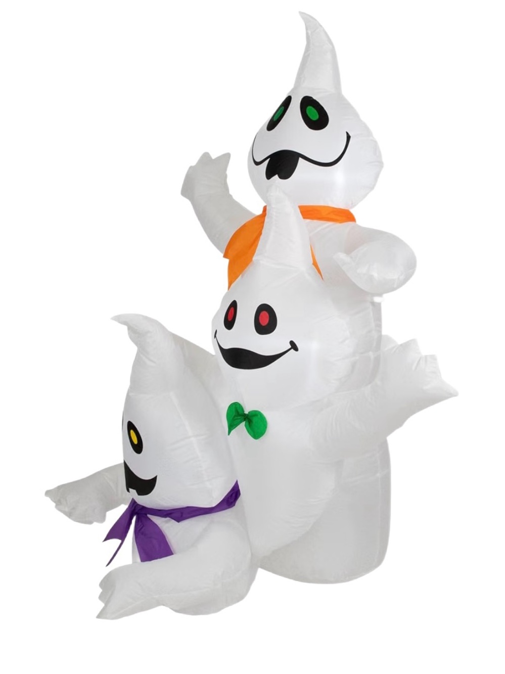 Northlight 3.5' Lighted Inflatable Halloween Ghost Trio Outdoor Yard Decoration